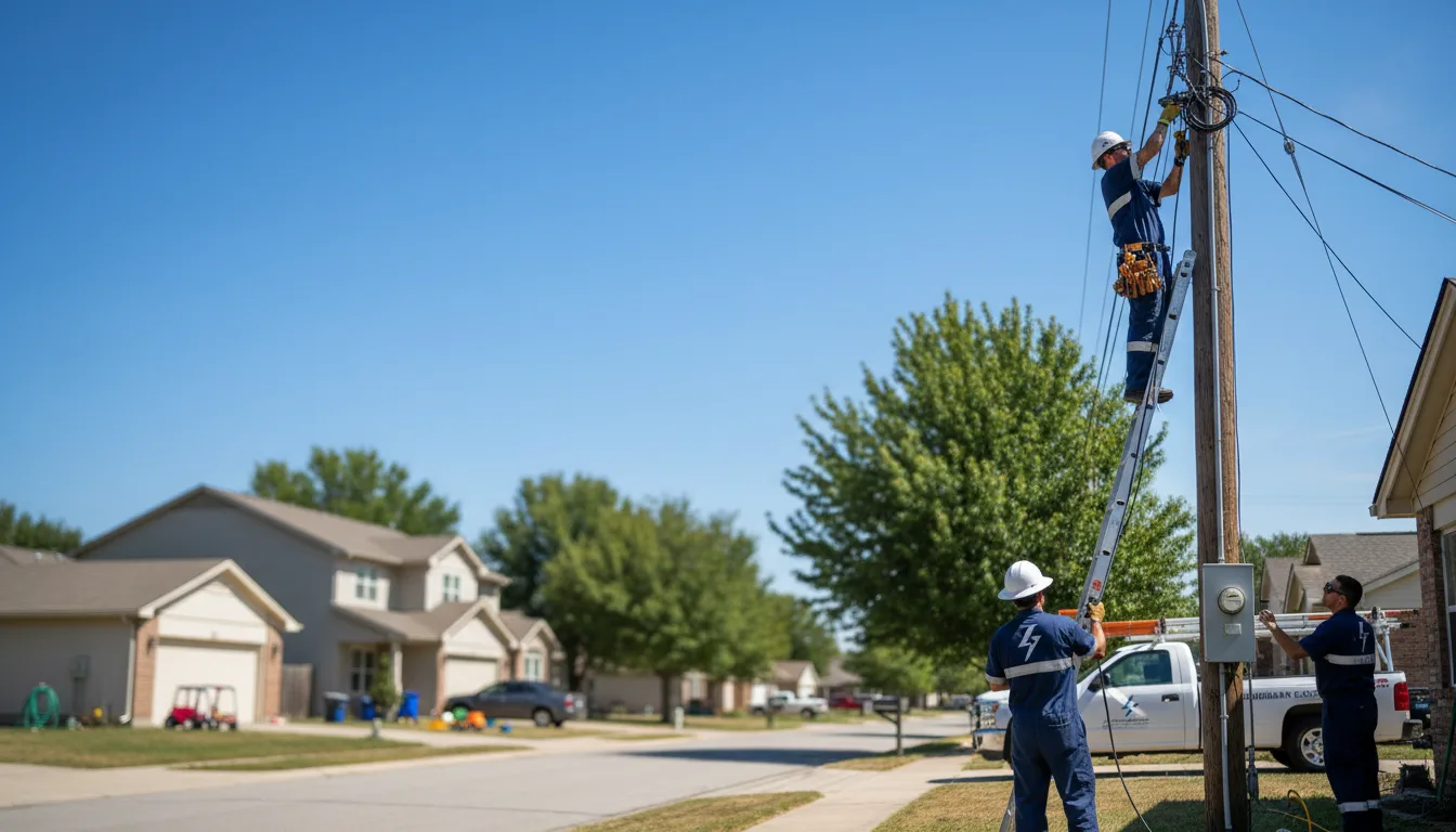Residential electrician providing installation services in Leesburg, OH